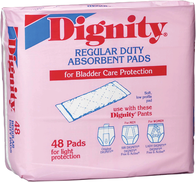 Dignity Regular Duty Pad  4" x 12"