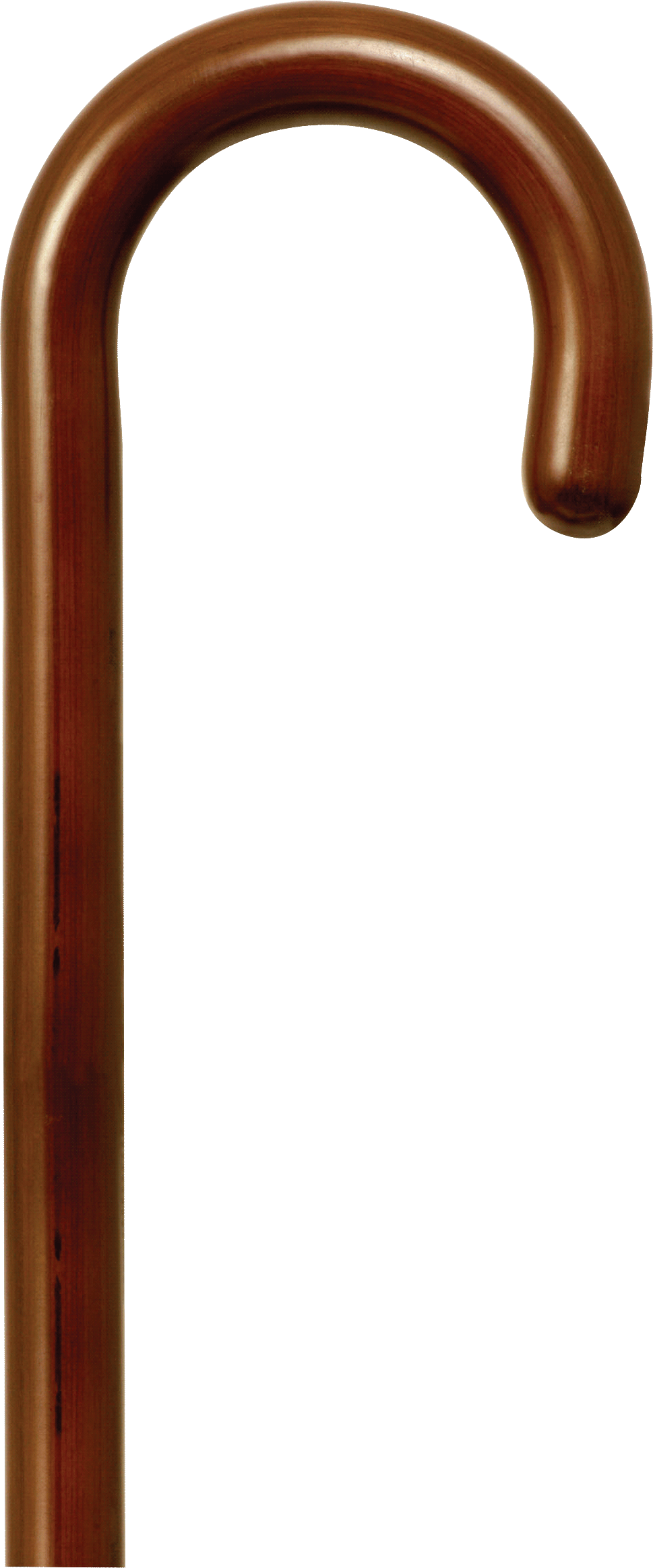 Tourist Handle Cane, Natural Stain, 36" - 37" 1 Each