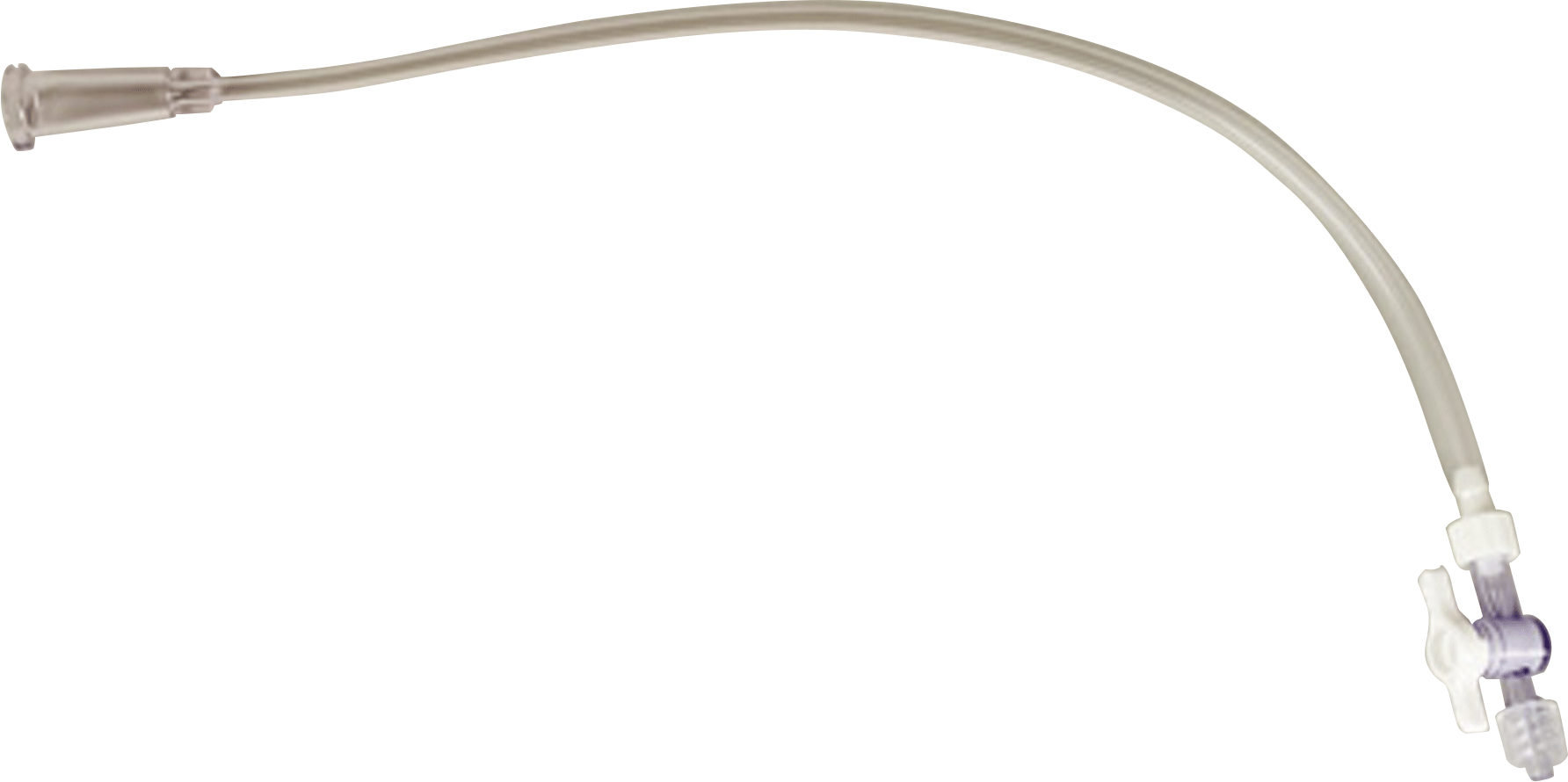 Standard Connecting Tube with Male Luer Lock and Drainage Bag Connector Stopcock Attached 14 Fr 30 cm 1 Each
