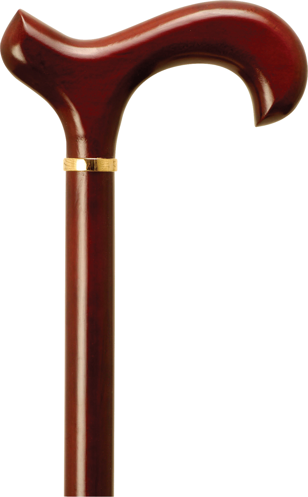 Men's Derby Handle Cane, Rosewood Stain, 36" - 37" 1 Each