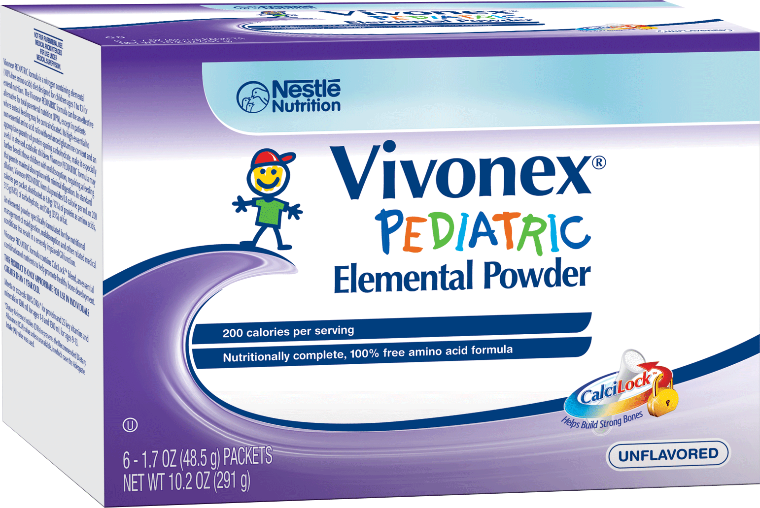 Vivonex Pediatric Nutritionally Complete Elemental Food Unflavored 1.7 oz. Packet 1 Each