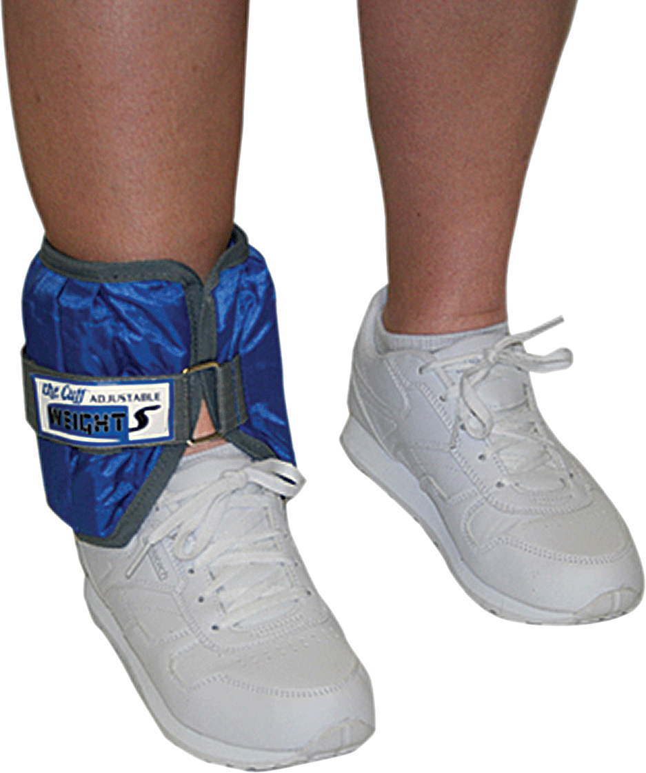 CanDo Adjustable Cuff Ankle Weight, Blue, 10 lb. 1 Each