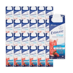 Ensure Clear Therapeutic Nutritional Shake, Institutional, Mixed Berry, 8 oz