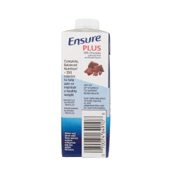 Ensure Plus Therapeutic Nutrition Shake, Chocolate, 8 oz Carton