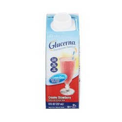 Glucerna Therapeutic Nutrition Shake, Strawberry, 8 oz. Institutional Carton
