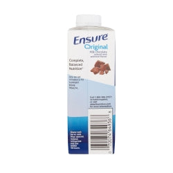 Ensure Original Therapeutic Nutrition Shake Milk Chocolate 8 oz. Carton Institutional