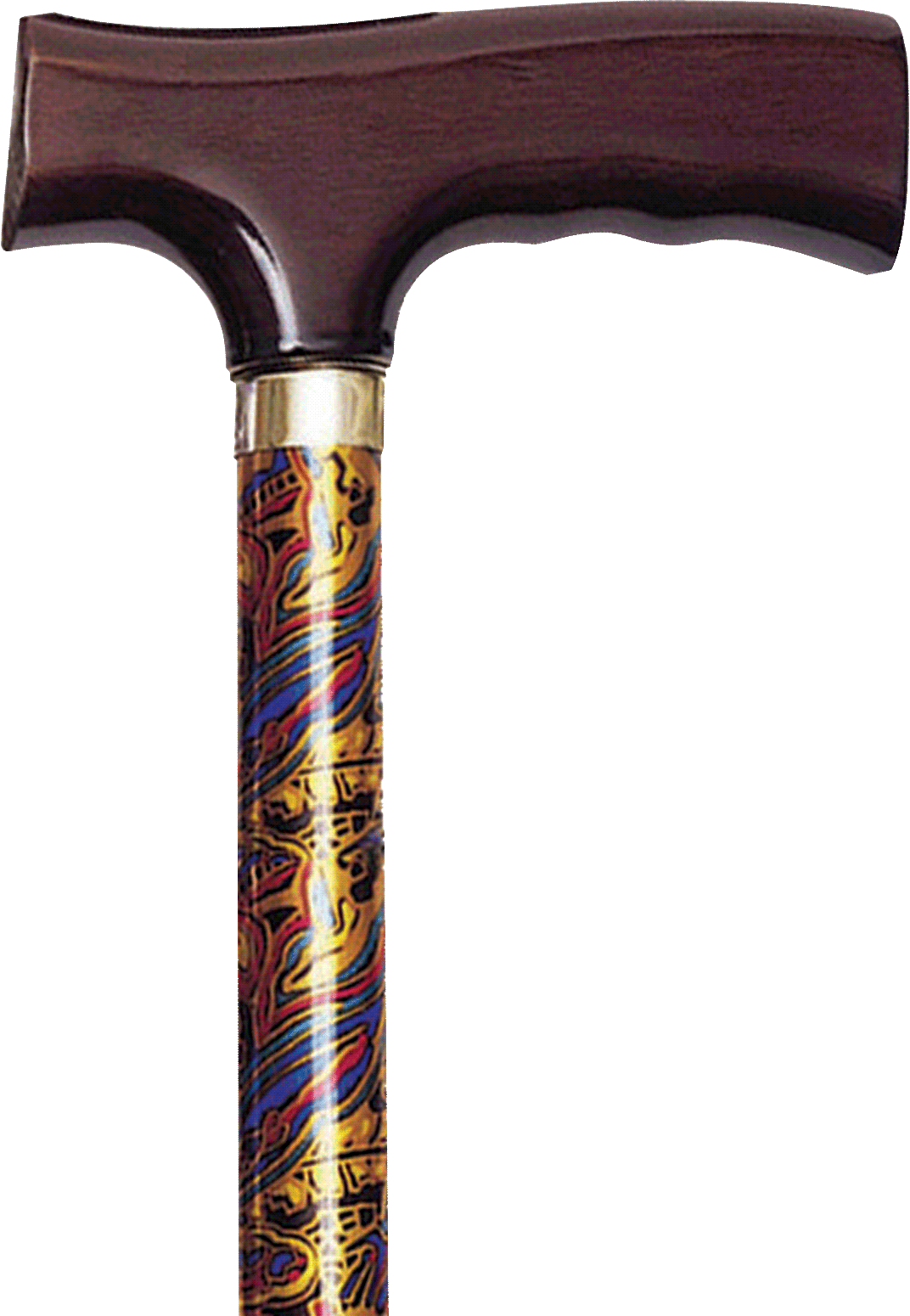 Folding Travel Cane with Fritz Handle, Paisley, 33" - 37" 1 Each