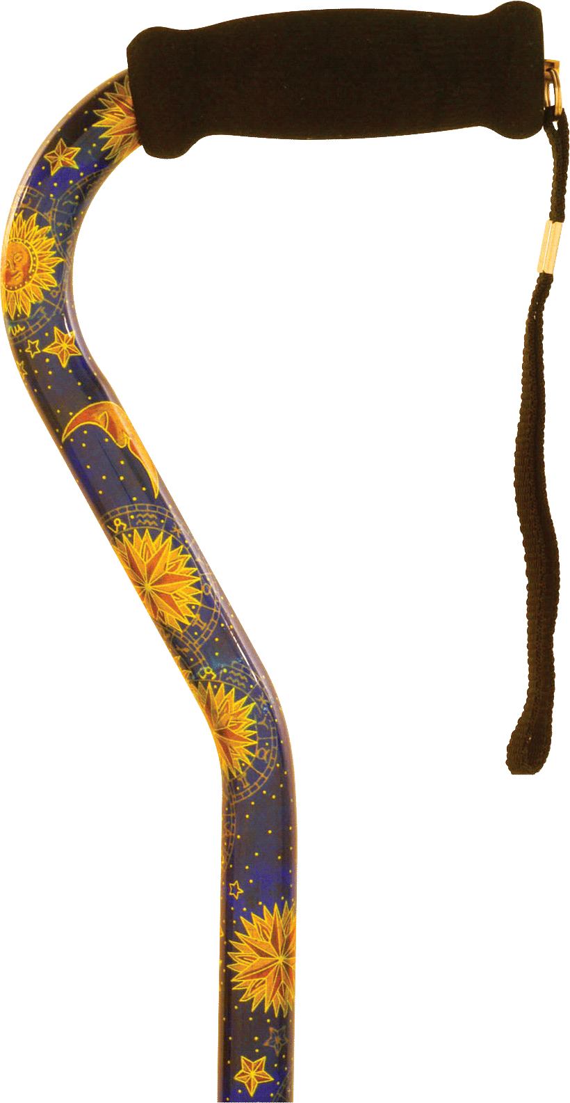 Offset Handle Cane, Celestial 1 Each