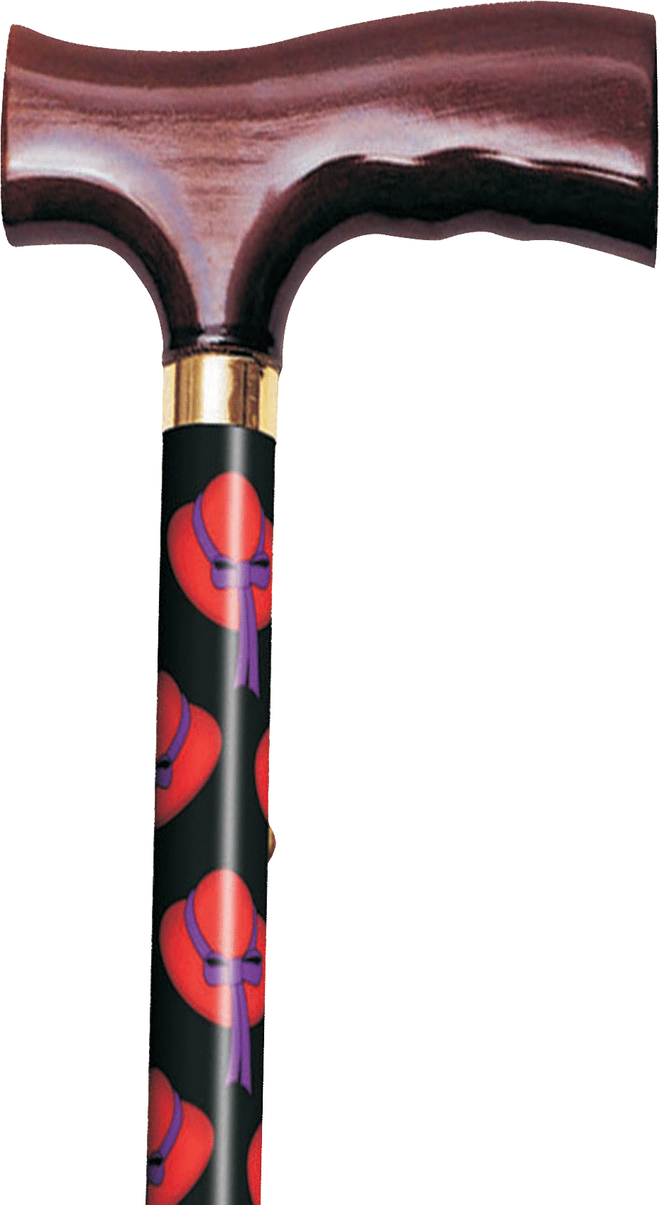 Travel Folding Cane, Red Hat 1 Each