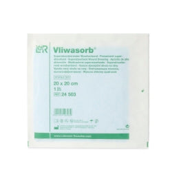 Vliwasorb Superabsorbent Wound Dressing, Non-Adhesive 8" x 8" Square