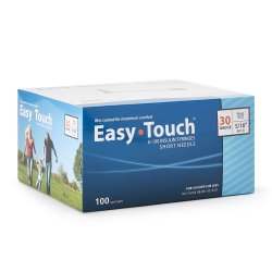 EasyTouch Insulin Syringe 30G x 5/16" Needle Length, 1cc Volume