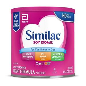 Similac Soy Isomil With Iron Powder, 12.4oz. Can