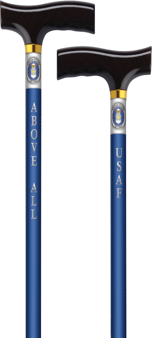 Straight Cane with Fritz Handle, US Air Force 1 Each