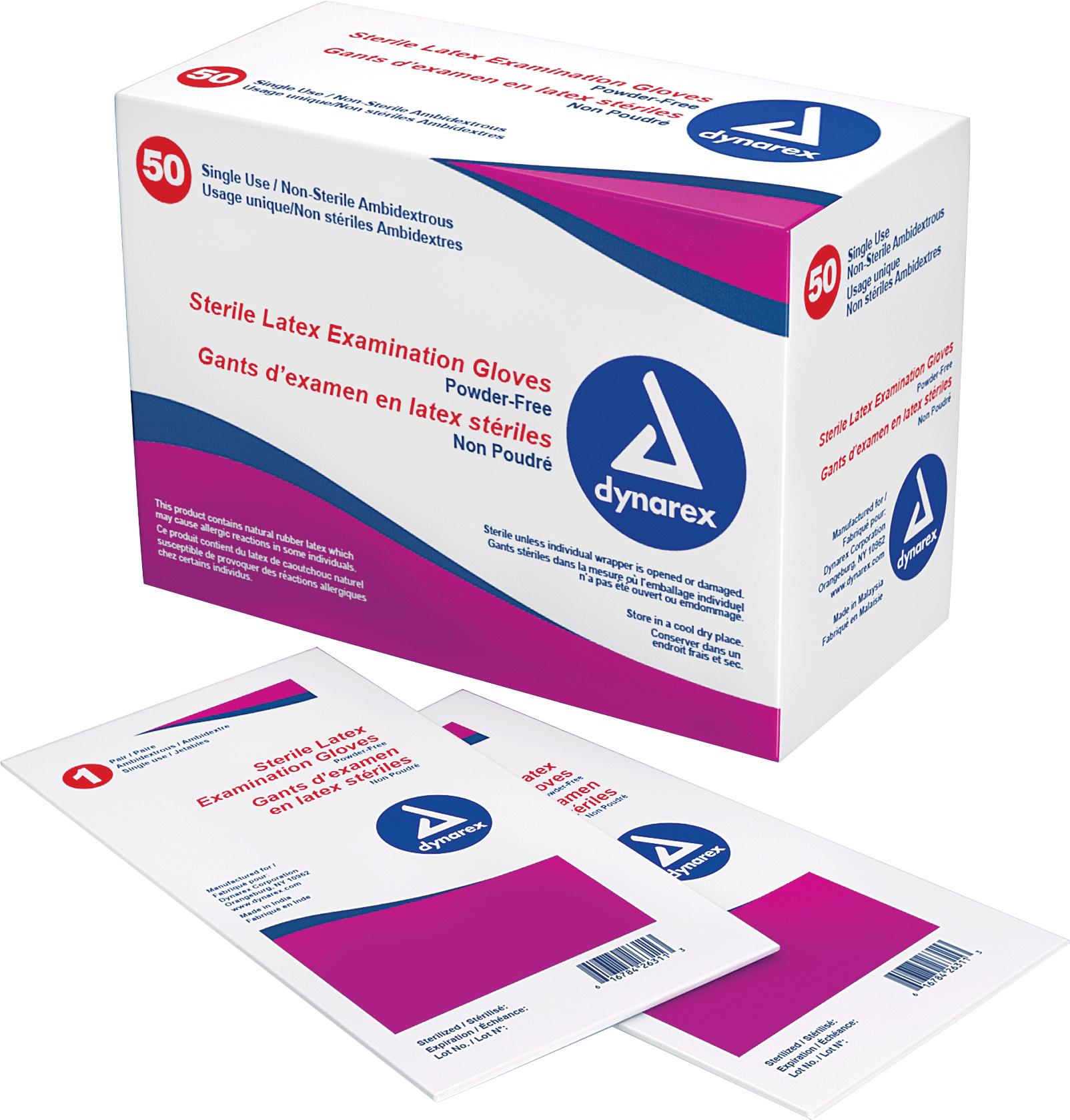 Sterile Powder-Free Latex Exam Glove Small 50 Box