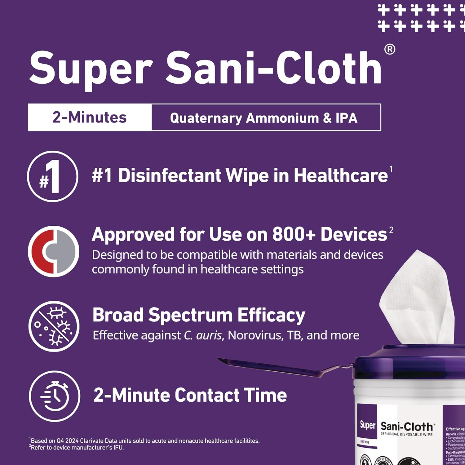 Super Sani-Cloth Germicidal Wipe, XL