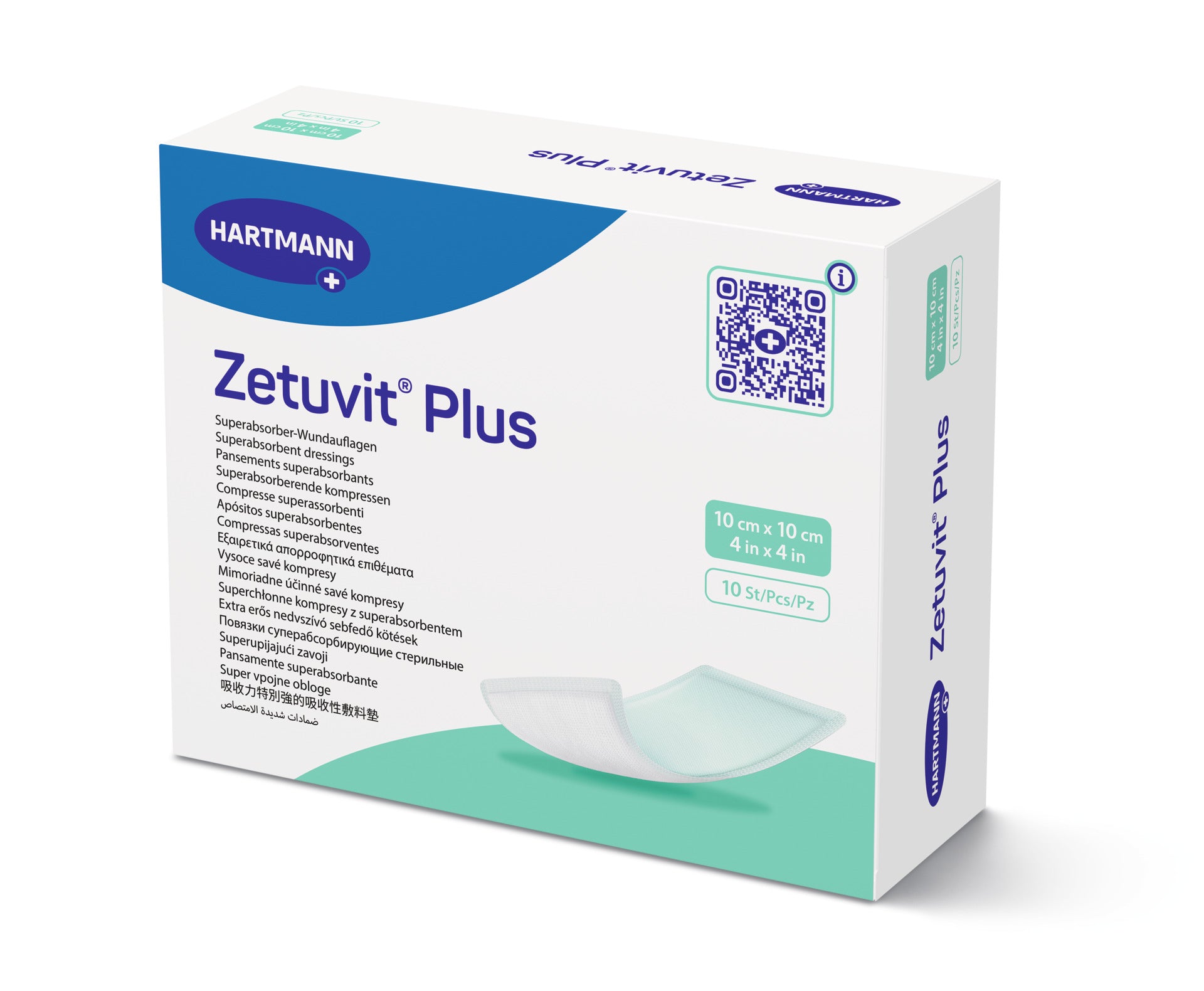 Hartmann Zetuvit® Plus Superabsorbent Dressing Non Adhesive Pad Box of 10