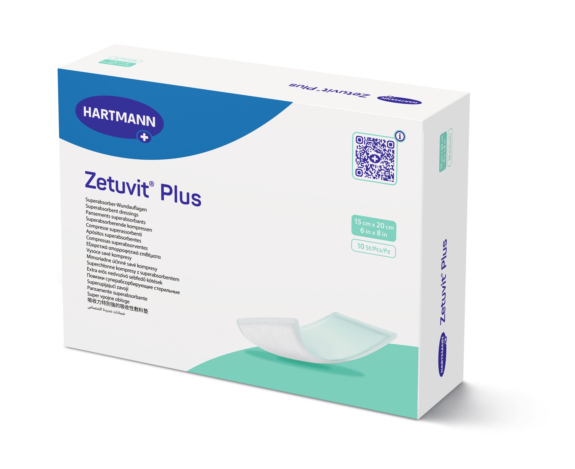 Hartmann Zetuvit® Plus Superabsorbent Dressing Non Adhesive Pad Box of 10