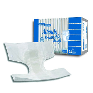 Attends Breathable Brief Large 44" - 58" 24 Pack