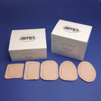 Ampatch Style POSTOP with 3/4" x 1 1/4" Rectangular Center Hole 50 Box