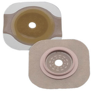 New Image 2-Piece Cut-to-Fit Flat FlexWear (Standard Wear) Skin Barrier 3-1/2" Opening, 4" Flange Size 5 Box