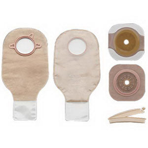 New Image Two-piece Colostomy/Ileostomy Drainable Single-use Kit 3-1/2", Clamp Closure 5 Box