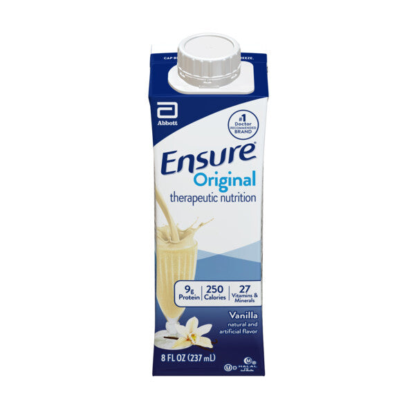 Ensure Original Therapeutic Nutrition Shake, Vanilla 8oz Carton Institutional