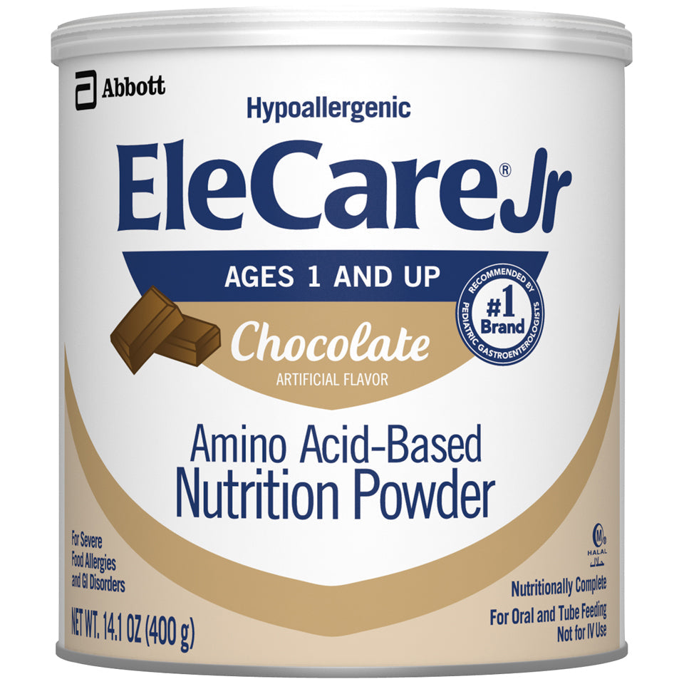 Elecare & Jr Supplemental Formula, Powder, Amino-Acid Based, Chocolate, 14.1 oz
