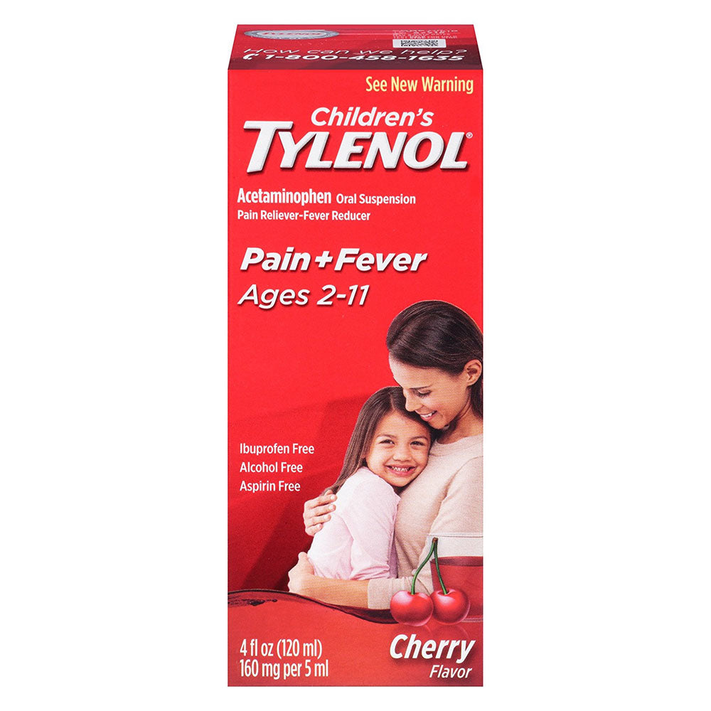 Children's Tylenol Oral Suspension Liquid, Cherry Blast, 4 fl oz 1 Each