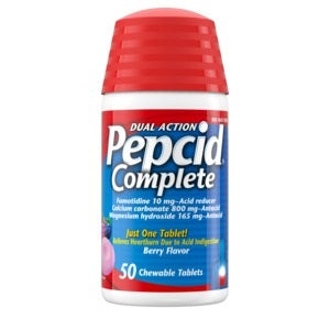 PEPCID COMPLETE Chewable Tablets, Berry, 50 Count 1 Each