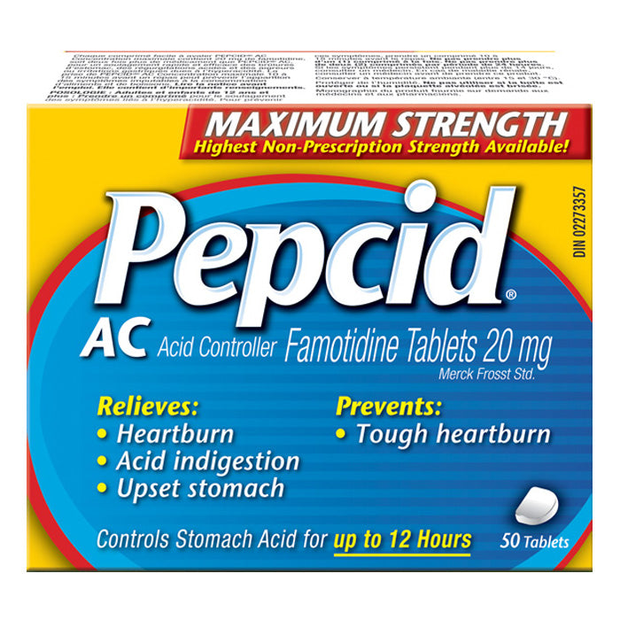 Maximum Strength PEPCID AC Tablets, 8 Count 1 Each