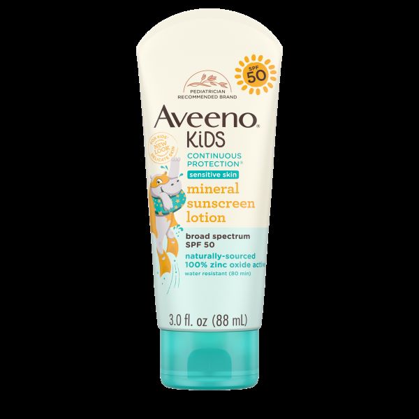 Aveeno Kids Continuous Protection Lotion, SPF 50, 3 fl oz 1 Each