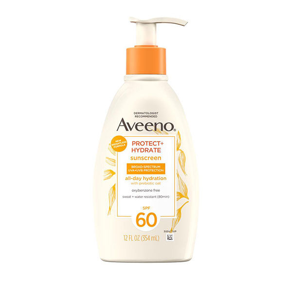 Aveeno Protect & Hydrate Sunscreen Body Lotion, SPF 60, 12 oz 1 Each