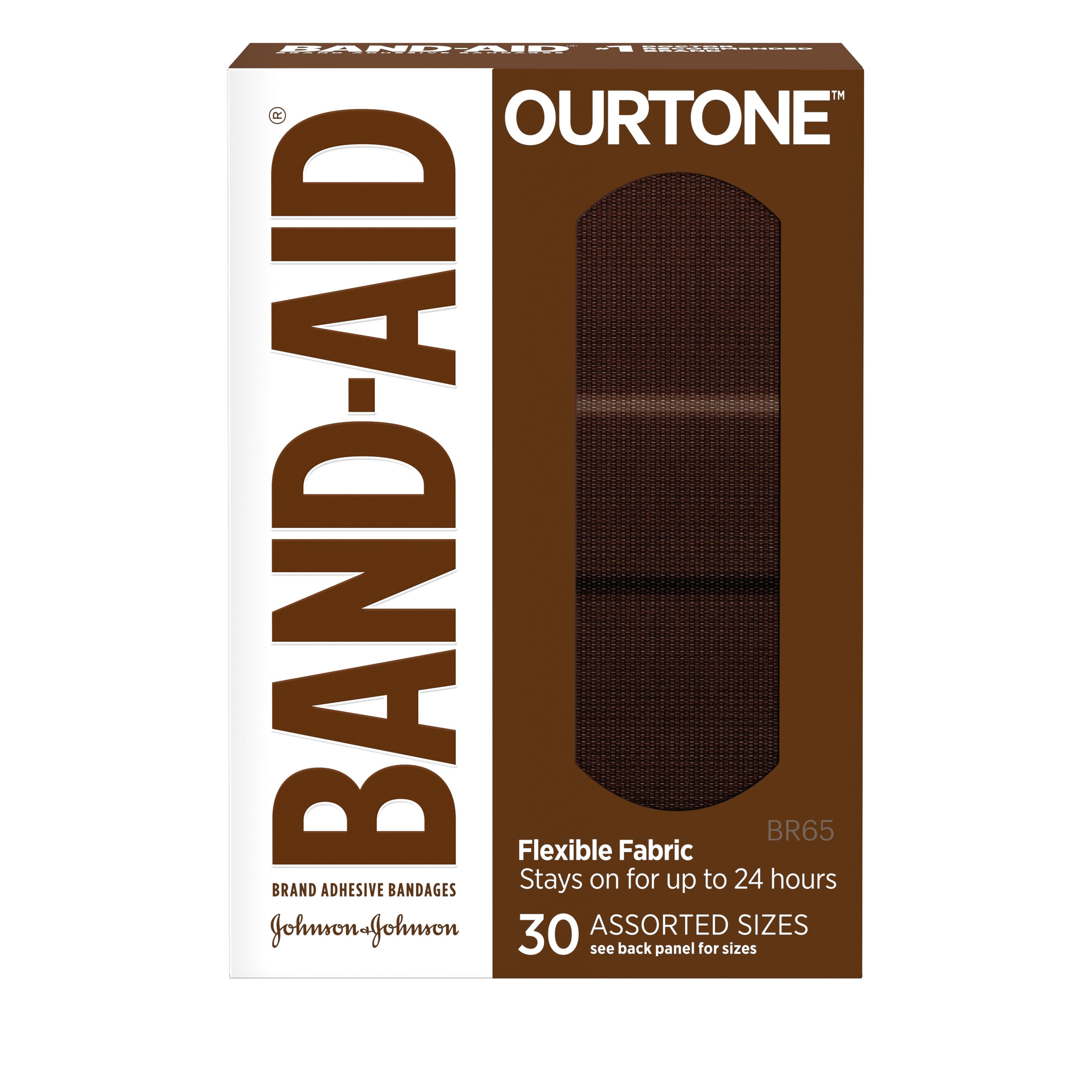 Band-Aid OurTone Adhesive Bandages, BR65, 30 ct 30 Box