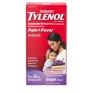 Infants' Tylenol Grape Flavor, 1fl oz 1 Each