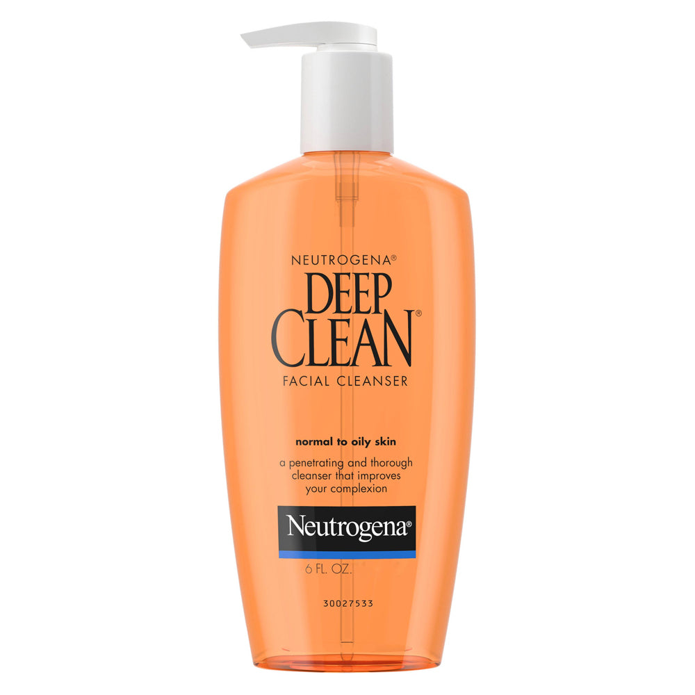 Neutrogena Deep Clean Facial Cleanser for Normal to Oily Skin, 6 oz 1 Each