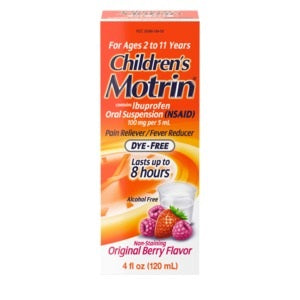 Children's Motrin Original Berry Flavor Dye-Free, 4 fl oz 1 Each