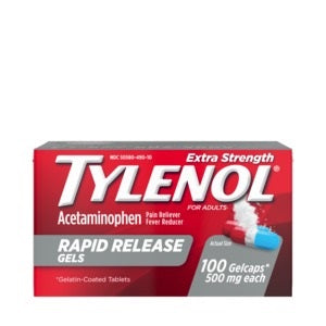 Tylenol Extra Strength Rapid Release Gels, 100 ct 1 Each