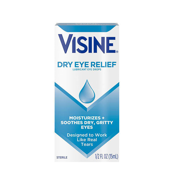 Visine Tears Dry Eye Relief Lubricant Eye Drops, 0.5 fl oz 1 Each