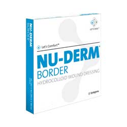 Nu-Derm Bordered Hydrocolloid Dressing 2" x 2" 20 Pack