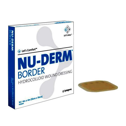 Nu-Derm Standard Hydrocolloid Dressing, 4" x 4" 1 Each