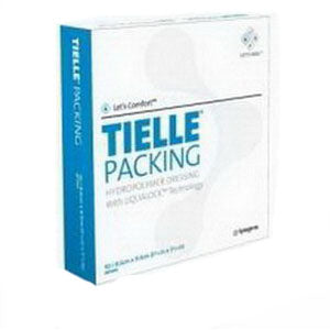 TIELLE Packing Hydropolymer Dressing 3-5/8" x 3-5/8" 10 Pack