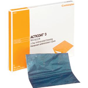 ACTICOAT Antimicrobial Barrier Burn Dressing with Nanocrystalline Silver 2" x 2" 5 Box