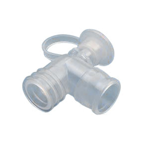 AirLife Elbow Ventilator with Suction Port and Cap, 22mm I.D. x 22mm O.D. 50 Case