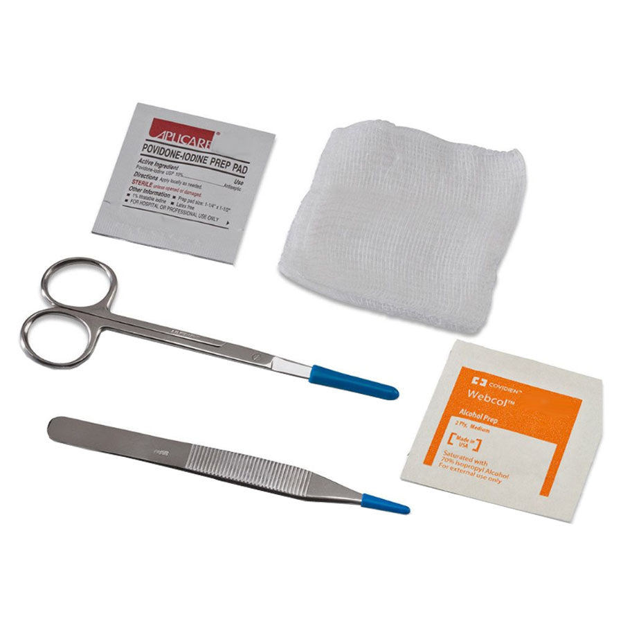 Presource Suture Removal Kit with Littauer Scissors and Plastic Fine-Point Forceps 1 Each
