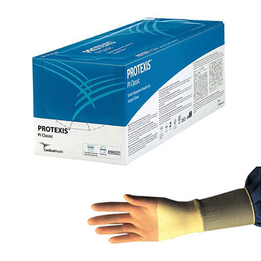 Protexis PI Classic Sterile Polyisoprene Powder-Free Surgical Gloves, Size 6.5 50 Box