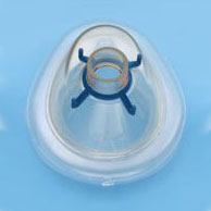 AirLife Disposable Resuscitation Face Mask with Blue Hook Ring, Medium, Adult 1 Each