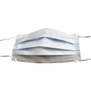 Cardinal Health Level 3 Procedure Mask with Anti-Fog Foam, Ear Loops, Mediterranean Blue, Latex Free 50 Box