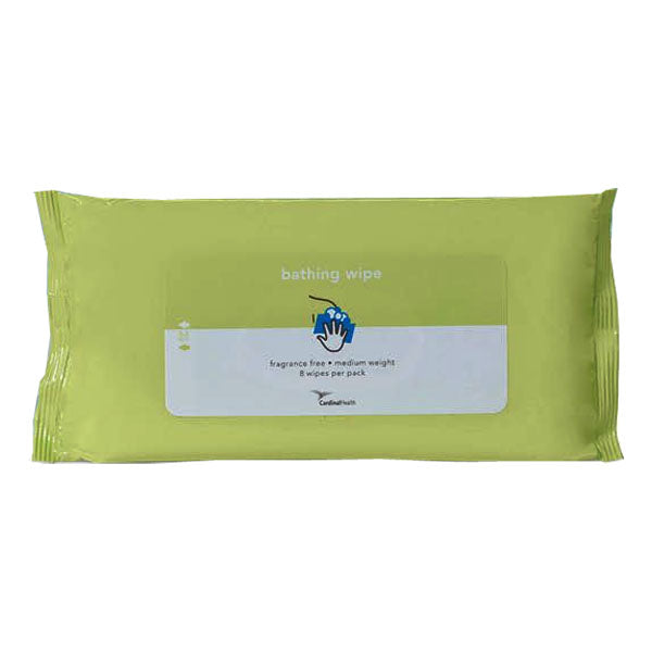 Bath Wipe, Fragrance Free, Medium 8 Pack
