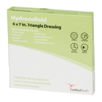 Cardinal Health Hydrocolloid Dressing, 6" x 7" Triangle 1 Each