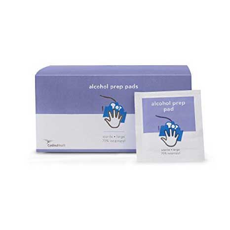 Cardinal Health Sterile Alcohol Wipes Two Ply (100 count) 100 Box